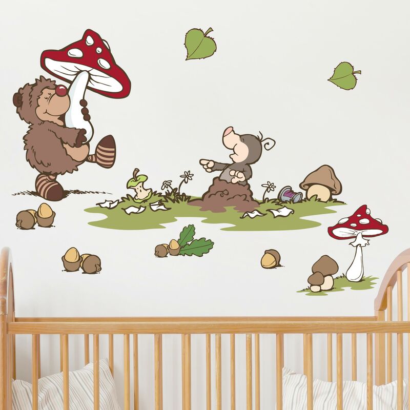 

Bilderwelten - Tatuaje de pared - NICI Forest Friends Hetch Hogan Dimensión LxA: 75cm x 125cm