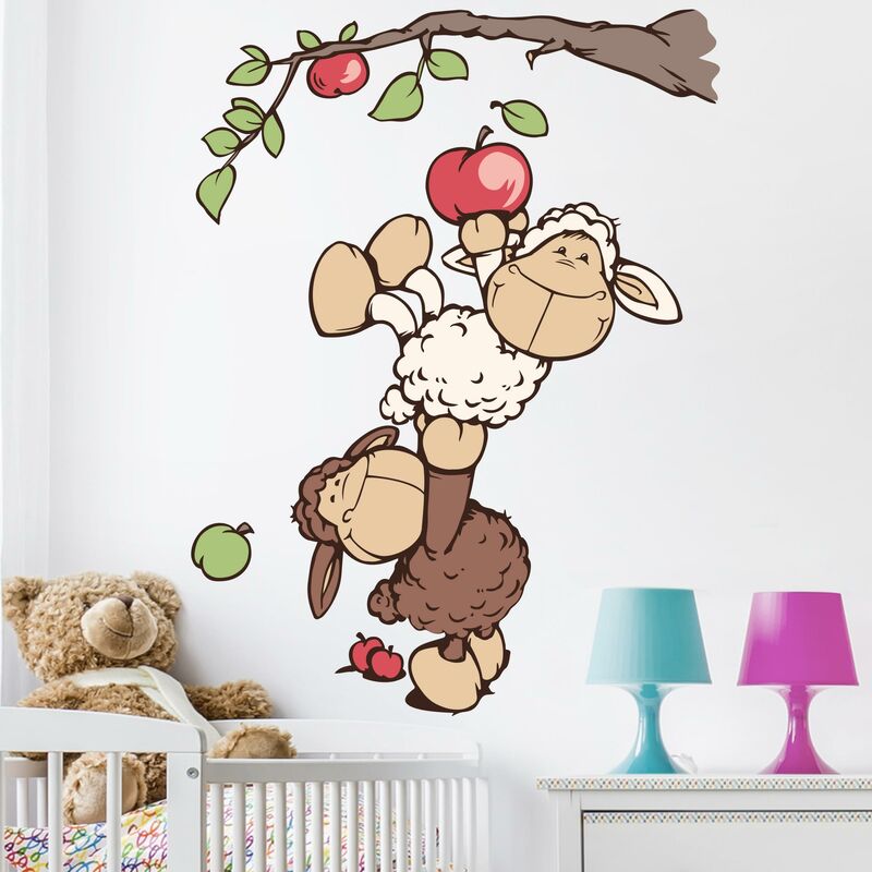 

Bilderwelten - Tatuaje de pared - NICI Lenny and Jolly Mäh pick apples Dimensión LxA: 100cm x 75cm