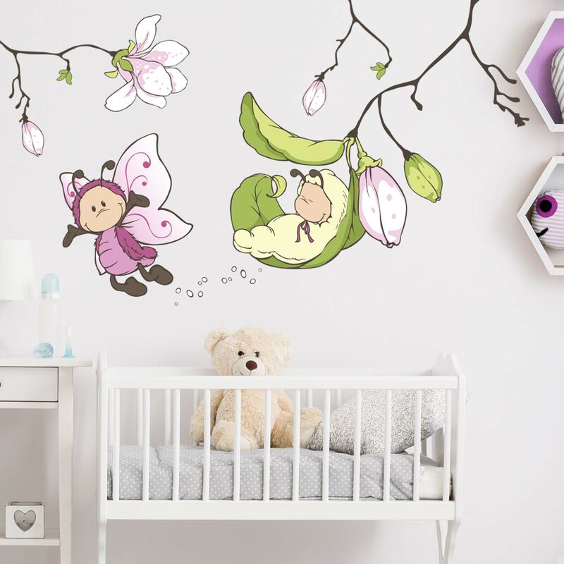 

Tatuaje de pared - NICI Vivian with magnolias Dimensión LxA: 60cm x 75cm