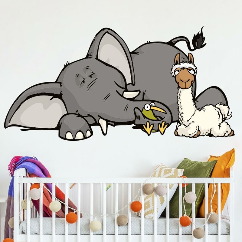 

Tatuaje de pared - NICI Wild Friends Bedtime Dimensión LxA: 50cm x 100cm
