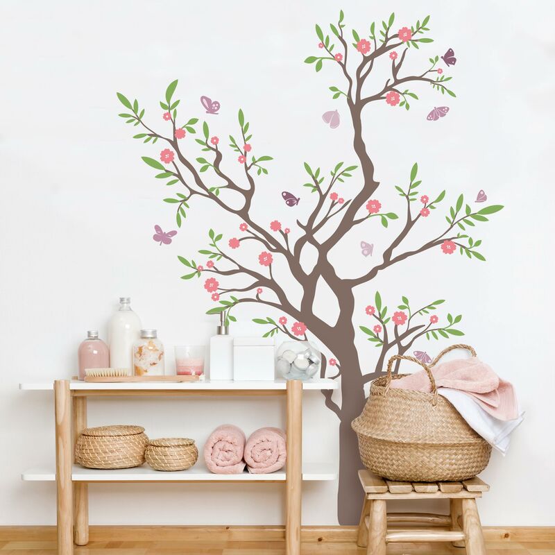 

Bilderwelten - Tatuaje de pared - no.RS75 Branch With Butterflies Dimensión LxA: 107cm x 80cm