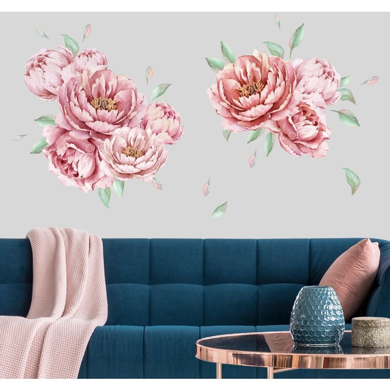 

Bilderwelten - Tatuaje de pared - Peony Set Rosé Dimensión LxA: 30cm x 40cm