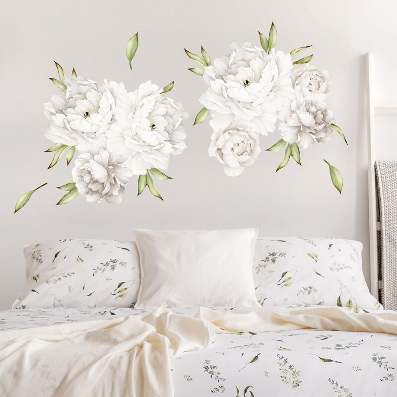 

Bilderwelten - Tatuaje de pared - Peony Set White Dimensión LxA: 30cm x 45cm