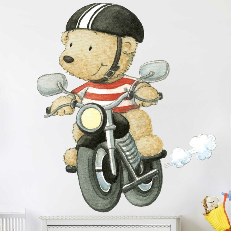 

Bilderwelten - Tatuaje de pared - Pitzelpatz Rides A Motorbike Dimensión LxA: 105cm x 90cm
