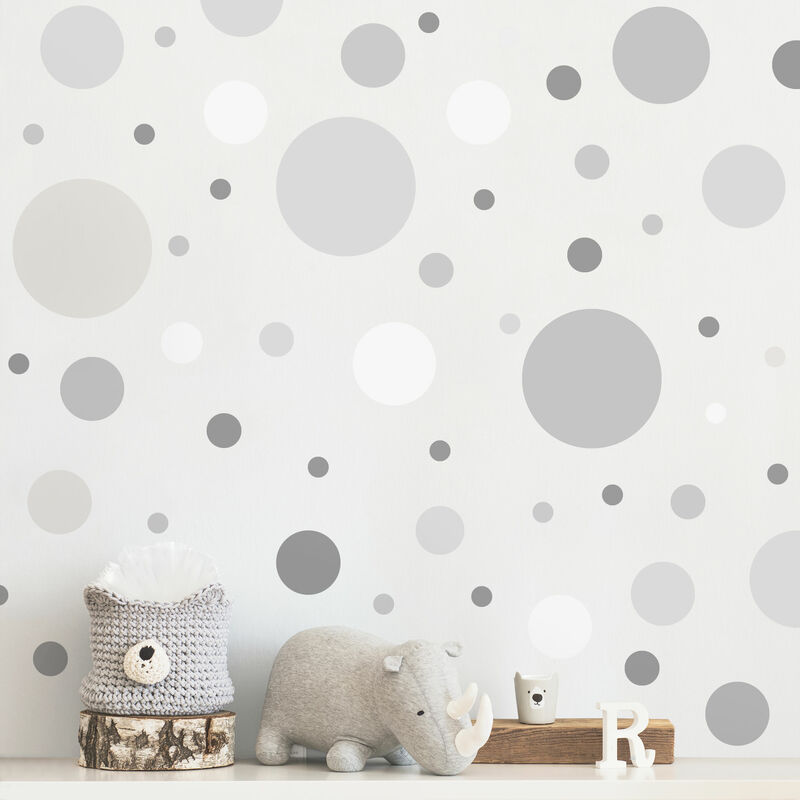 

Tatuaje de pared - Points Confetti Gray Set Dimensión LxA: 80cm x 160cm