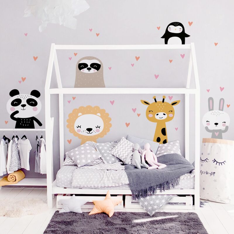 

Tatuaje de pared - Safari Animal Set Dimensión LxA: 40cm x 100cm