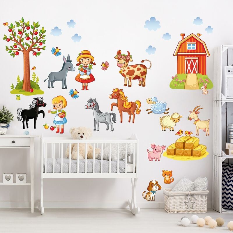 

Bilderwelten - Tatuaje de pared - Small Farm-Set Dimensión LxA: 100cm x 150cm