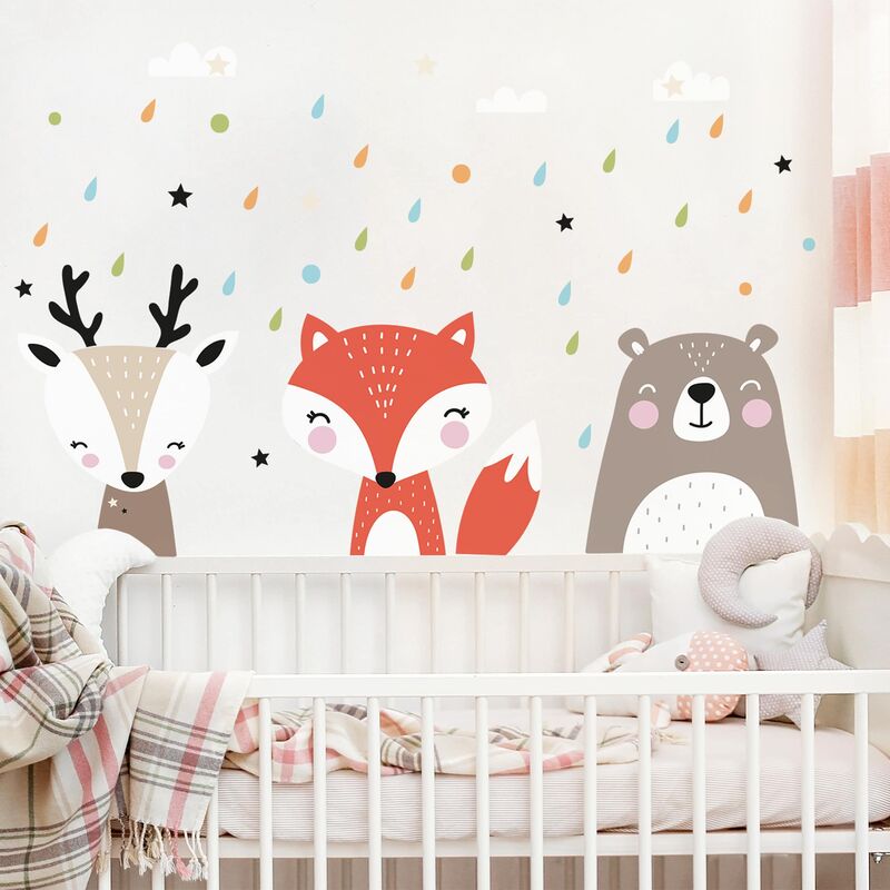 

Bilderwelten - Tatuaje de pared - Sweet Forest Animals Dimensión LxA: 30cm x 75cm