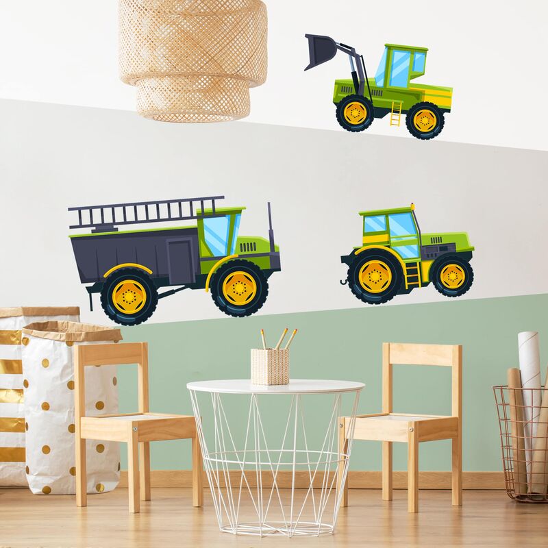 

Bilderwelten - Tatuaje de pared - Tractor And Co Dimensión LxA: 60cm x 80cm