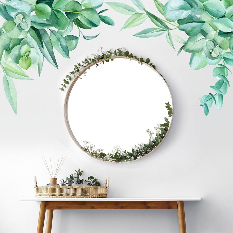 

Bilderwelten - Tatuaje de pared - Watercolor Eucalyptus Ornament XXL Dimensión LxA: 120cm x 60cm