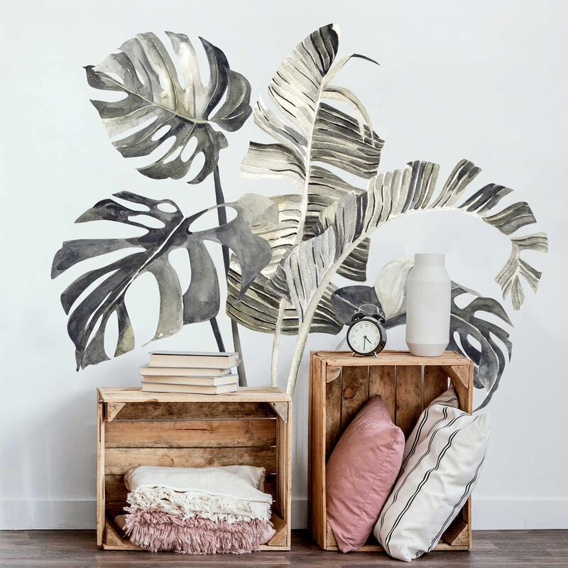 

Tatuaje de pared - Watercolor Jungle Leaves Set XXL Dimensión LxA: 160cm x 80cm