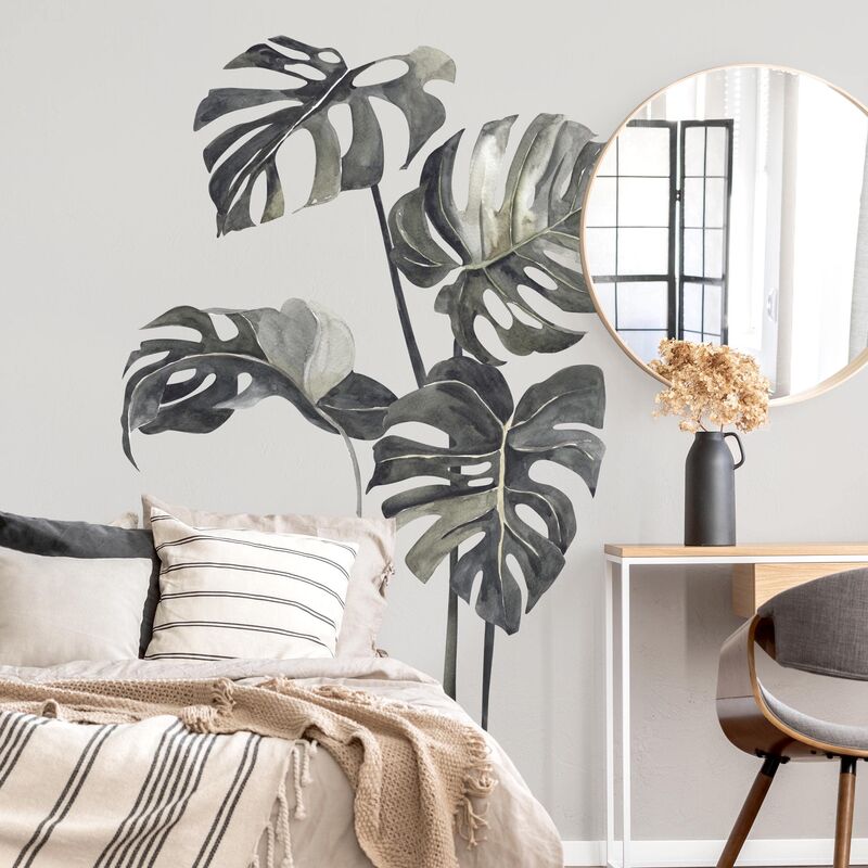 

Bilderwelten - Tatuaje de pared - Watercolor Monstera Set XXL Dimensión LxA: 100cm x 50cm