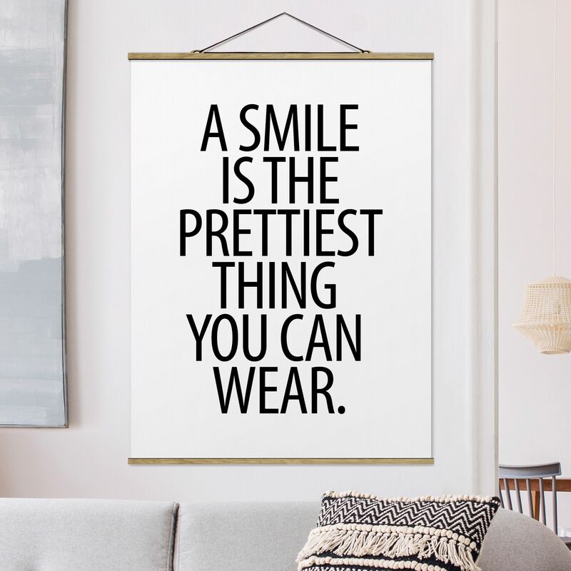 

Imagen de tela - A Smile Is The Prettiest Thing Sans Serif - Alto 4:3 Dimensión LxA: 133.5cm x 100cm