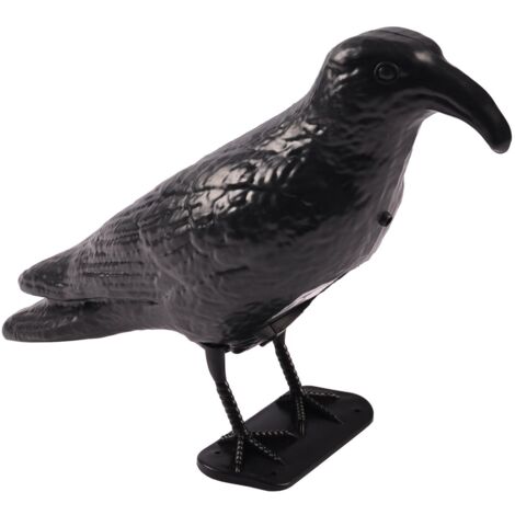 Taubenschreck Rabe mit Sensor Krähe Vogelabwehr Taubenabwehr Vogelscheuche Vogel