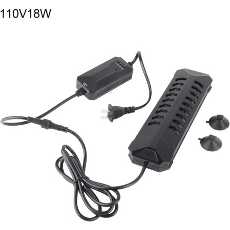 Tauchfähige UV-Lampe für Aquarium und Teich, 18W 110V keimtötender Sterilisator für Fische.