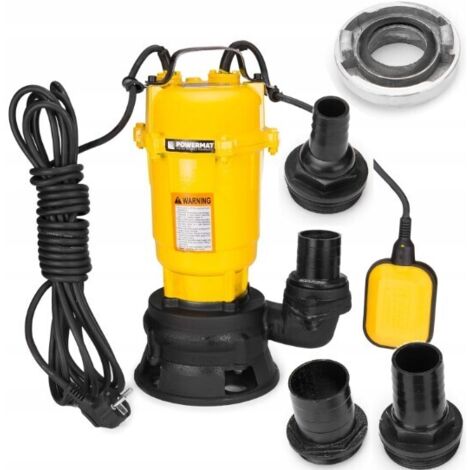Tauchpumpe 750W Schmutzwasserpumpe Fäkalienpumpe Gartenpumpe Abwasserpumpe mit integriertem Schwimmerschalter