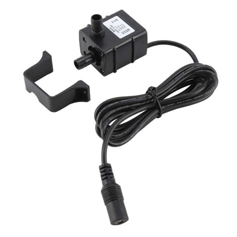 Tauchpumpe für Pools, 12-V-bürstenloser Motor, 240 l/h Fördermenge, leiser Betrieb, 3 m Kabel