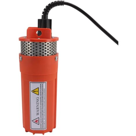Tauchpumpe, korrosionsbeständiges Gehäuse, 6,5-Liter-Tiefbrunnenpumpe, Förderhöhe 70 m für Bewässerung, Orange