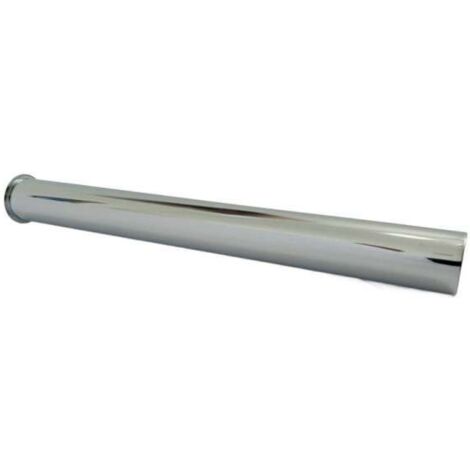 Tauchrohr Bördelrohr Ablaufrohr für Siphon mit Bördelrand 32x300mm Edelstahl verchromt 93 035 05