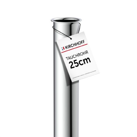 Tauchrohr, Chrom, 1 1/4" x 32 mm x 250 mm, für Siphon