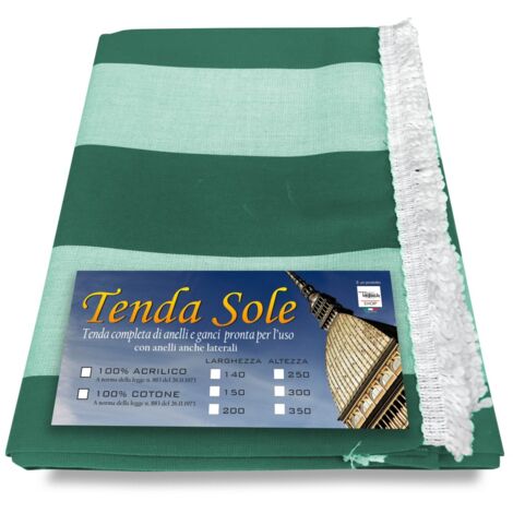 TAUD DE SOLEIL EXTÉRIEUR Jardin BALCON Riga PARI VERDE Emballé Cm. 140x250