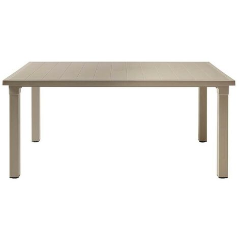 Taupe Gartentisch 170x100x75H cm Ercole Scab