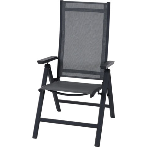 Tauro Kl-Sessel, matt anthrazit Alu, Textilbezug royal-grey