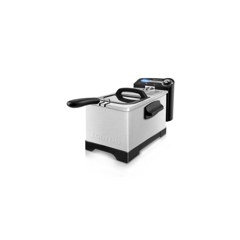 Taurus 973953 Friteuse Professional 3 Plus avec couvercle, 2100 W, acier inoxydable, 3 kg