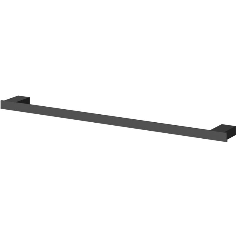 Square Matt Black Wall Mounted Towel Rail - Colore