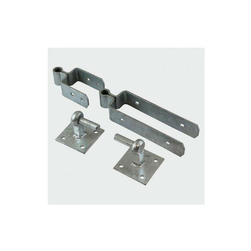 DSFH600G Double Strap Hinge Set Galv 600mm Pack of 2 - Timco