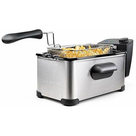 Taurus Fry3 - Friteuse électrique 2000W, 3L, Position égouttage huile, pour 4 à 5 portions, Température