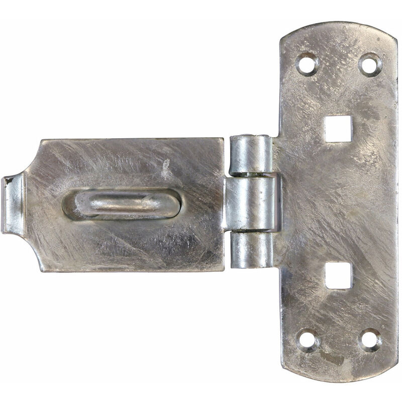 Heavy Vertical Pattern Bolt On Hasp and Staple 150mm (6') Galvanised (1 Pack) - Taurus