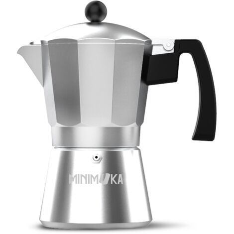Taurus Italica Minimoka Espressokocher Silber 9 Tassen