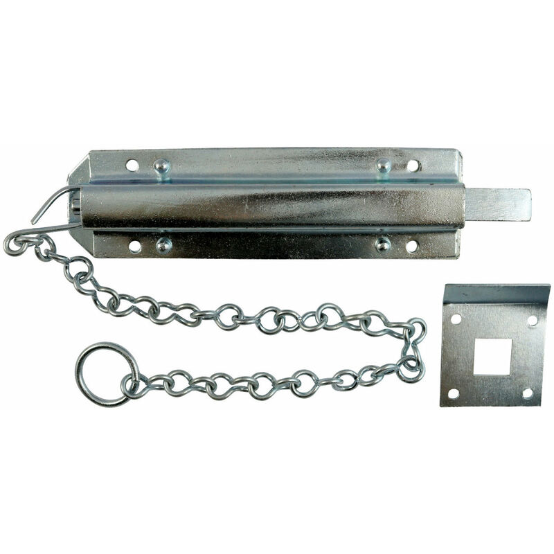 Spring Garage Chain Bolt 450mm (18') Zinc Plated (1 Pack) - Taurus