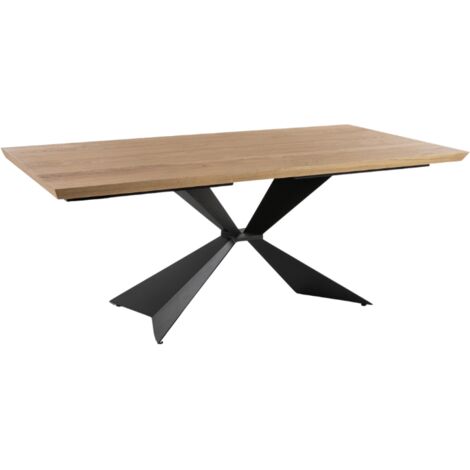 Taurus,  Tavolo allungabile con top impiallacciato Rovere (90cm X 160/240cm H. 76cm) Made in Italy  Duzzle
