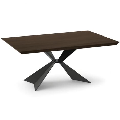 Taurus,  Tavolo allungabile con top impiallacciato Rovere termocotto (100cm X 200/300cm H. 76cm) Made in Italy  Duzzle
