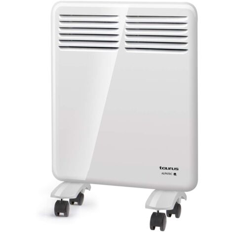 Taurus - Termoconvettore  Potenza 500 W  ideale per bagni  Con montaggio a parete o ruote  Protezione IP24  Schermo digitale  Programmatore settimanale