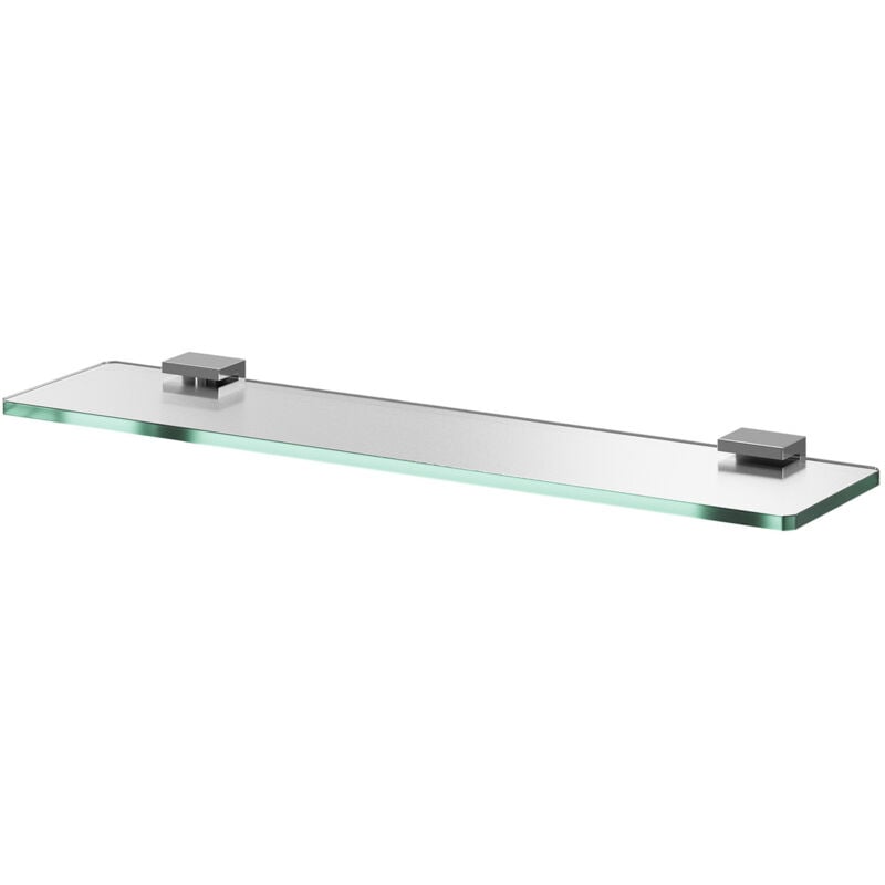 Wholesale Domestic - Taurus Polished Chrome and Frosted Glass Wall Mounted Vanity Shelf - Silver