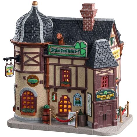 Taverna Irlandese VILLAGGIO DI NATALE LEMAX 05647 - Broken flask tavern