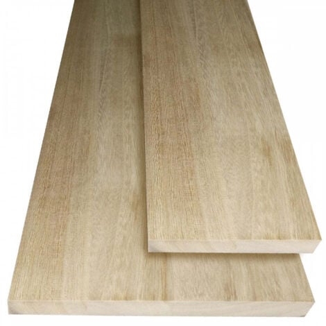 TAVOLA In LEGNO LAMELLARE MONO-STRATO - Levigato - Light Wood - Alluminio Vegetale - Misura: 5x2x100 cm