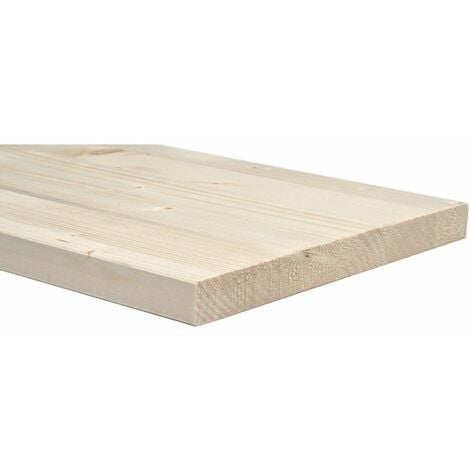 Tavola in legno lamellare monostrato abete mm 18 x 300 x 2450 mensola ripiano