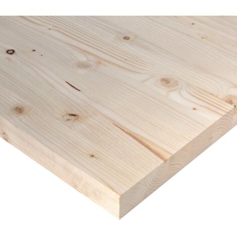 TWE - listelli legno massello abete 40x40 x 1 metro piallati su quattro  lati con smusso su spigoli Made in Italy confezione da 4 pz : :  Fai da te