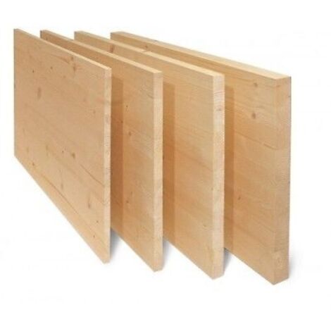 Tavola lamellare Decorlegno abete naturale 100 x 50 x 2,7 cm