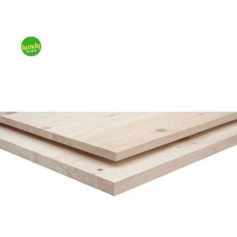 Tavola lamellare unilegno abete naturale 100 x 50 x 1,8 cm