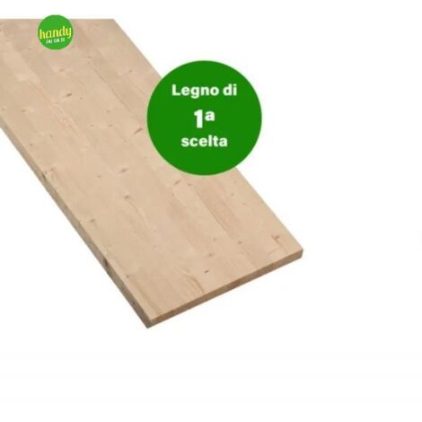 Tavola Lamellare Uno Legno cm 80x20x1,4