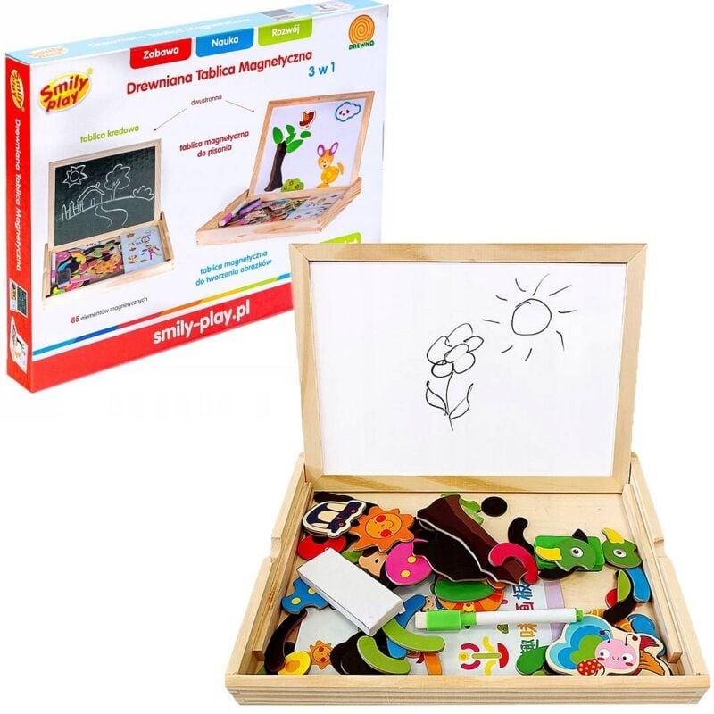 Tavola Magnetica in Legno, Doppia Faccia