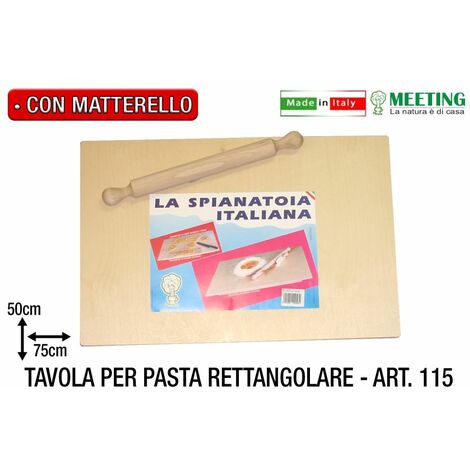 Set fatto in casa : Spianatoia 100×75 + Mattarello 50cm + Tagliere Pizza –  Mottinox