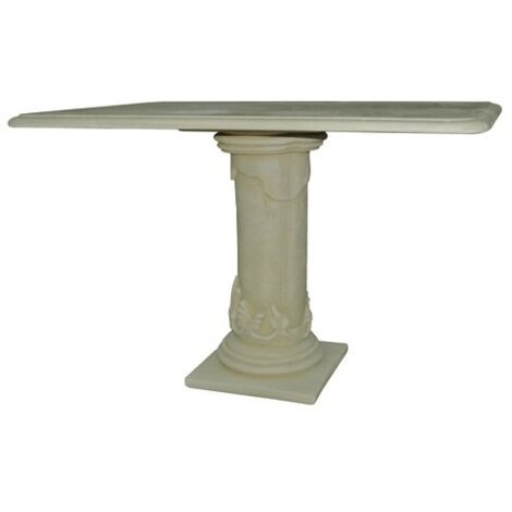 TAVOLI DECOGARDEN RETTANGOLARE IN GRANULATO DI PIETRA CM.118X80XH78 ARREDO GIARD