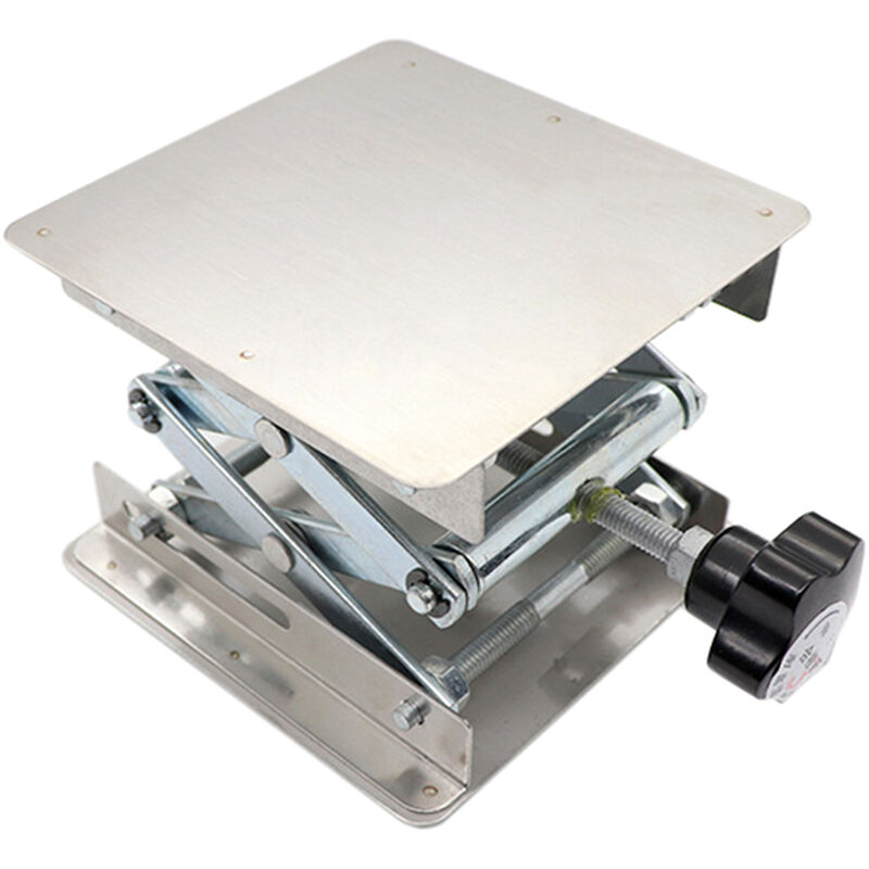 Image of Tavoli elevabili in acciaio inossidabile Mini piattaforma elevatrice portatile per chimica, biologia, esperimenti e saldatura