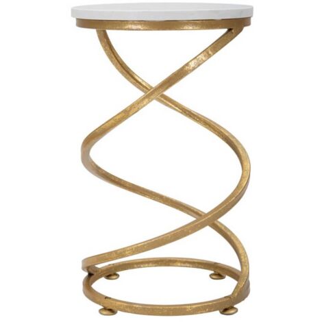 TAVOLINETTO SPIRAL MARBLE CM Ø 27,5X47,5